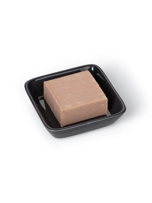 Chalk |Porcelain Soap Dish | Charcoal