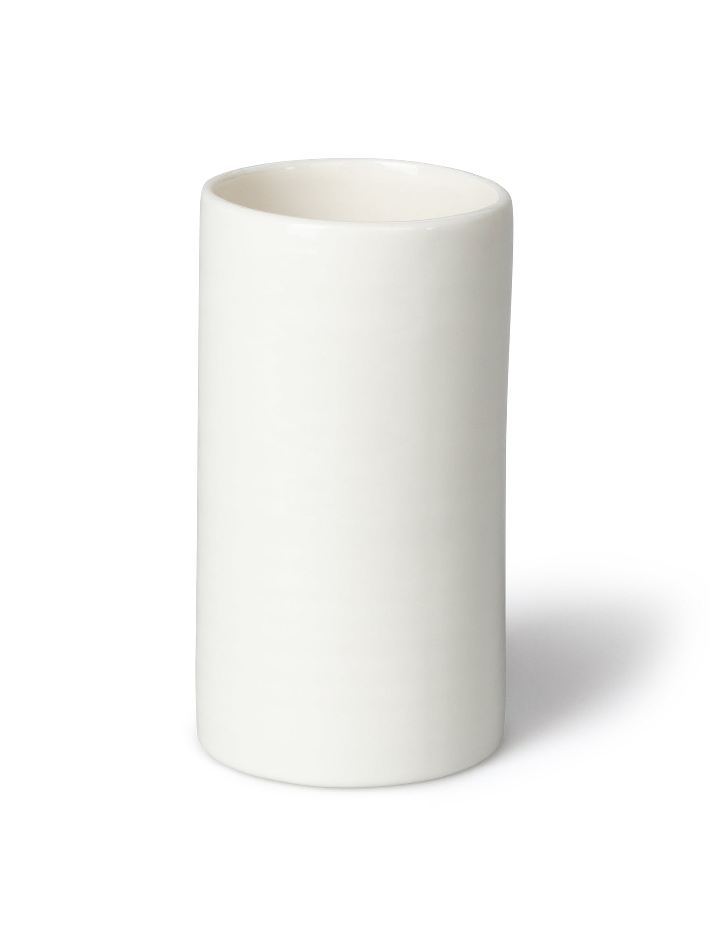 Chalk | Tall Porcelain Pot | White