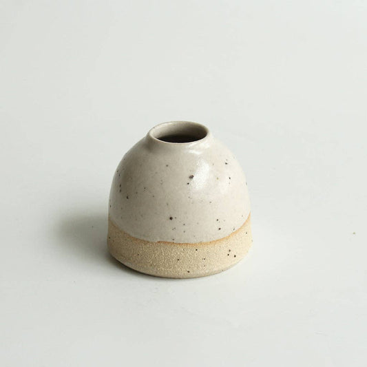 Off-White Mini Bud Vase Stoneware
