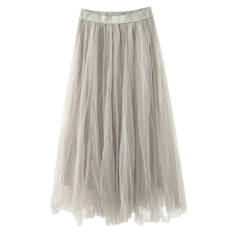 Floaty Crinkle Skirt | Pistachio Green