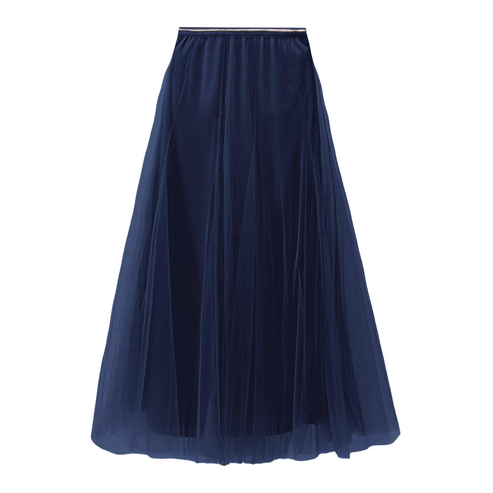 Tulle Layer Skirt in Navy