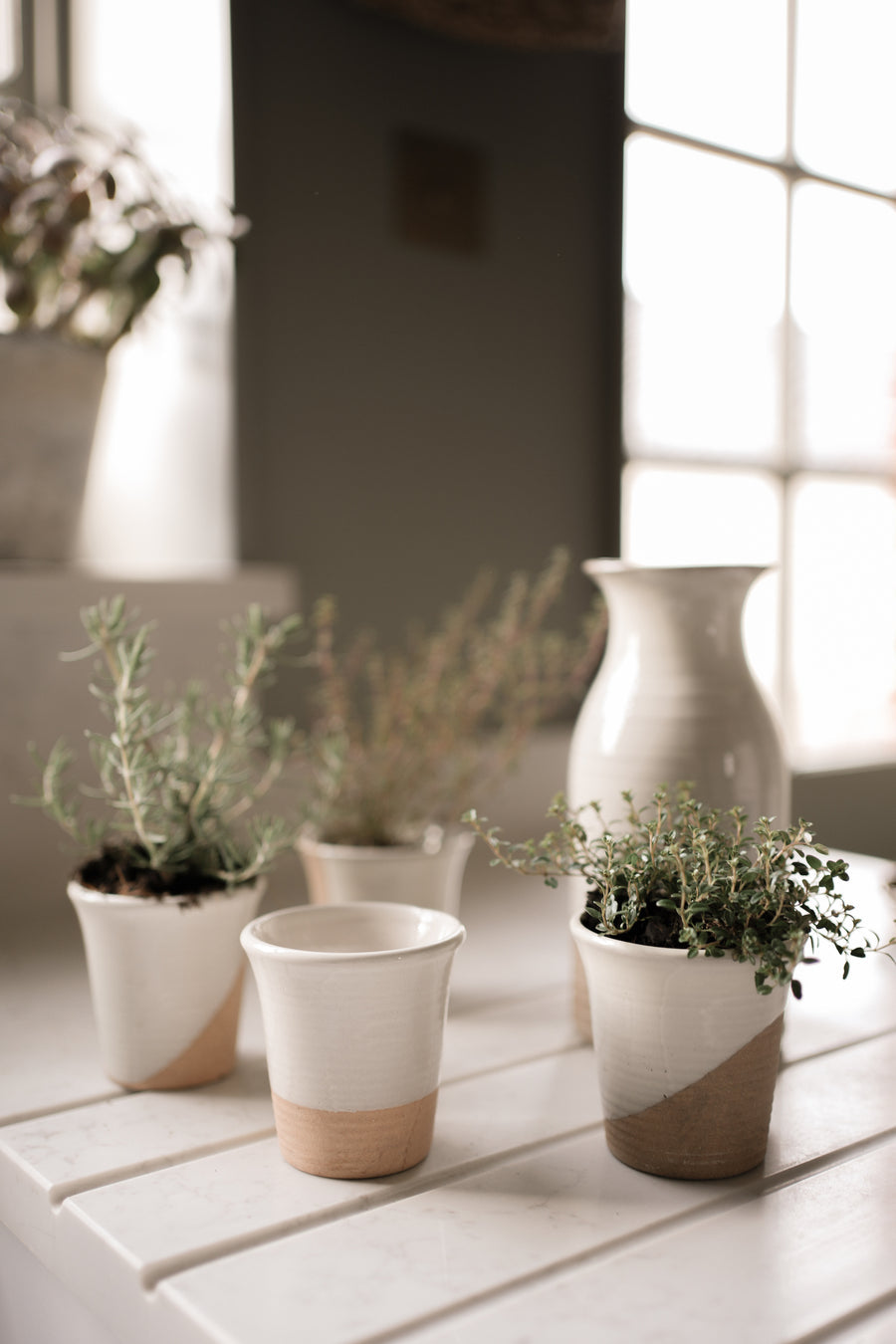 Stoneware Carafe - Milk White