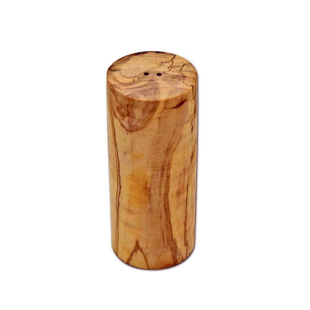 Set of 2 salt and pepper shakers made of olive wood