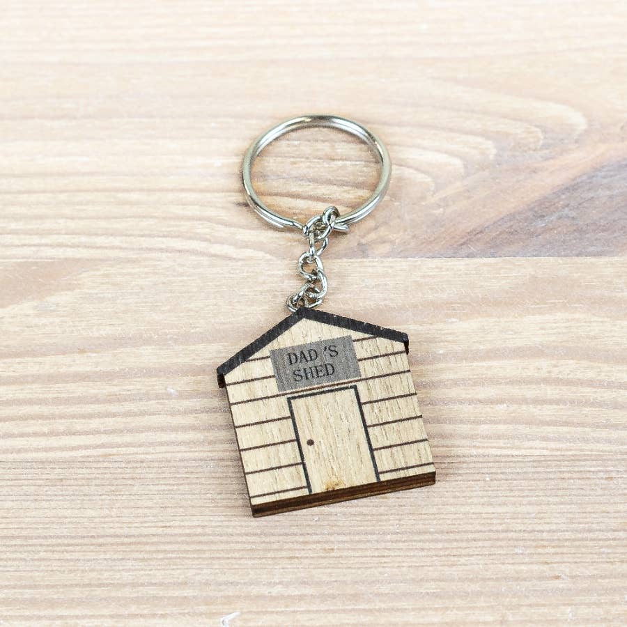 Dads Shed Keyring, 5cm