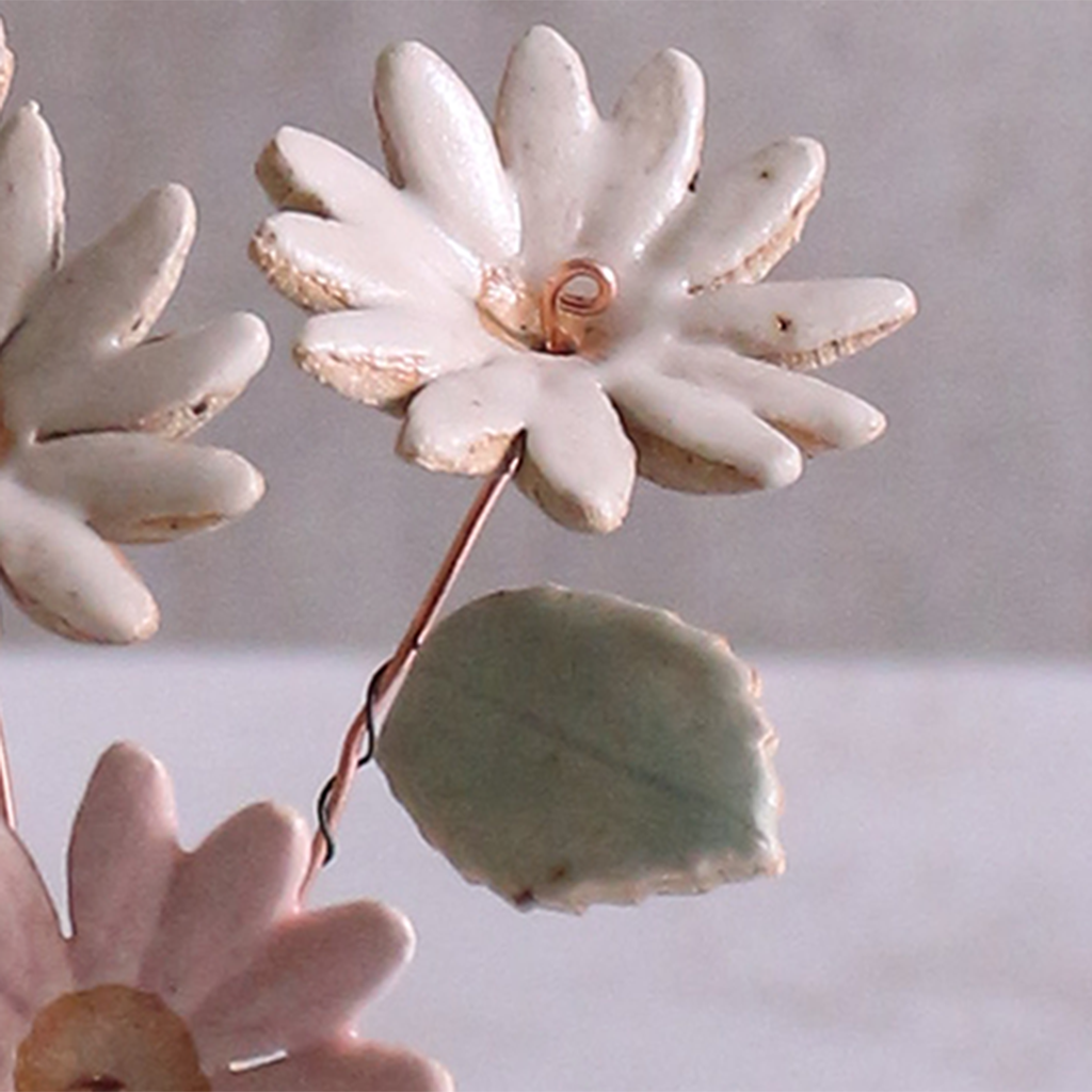 Ceramic Leaf for Ceramic Flower Stems