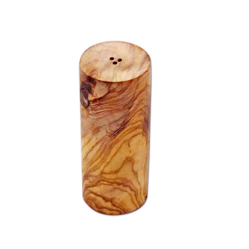 Set of 2 salt and pepper shakers made of olive wood