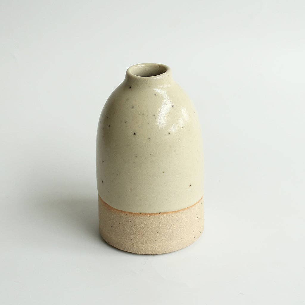 Light Yellow Medium Vase Stoneware