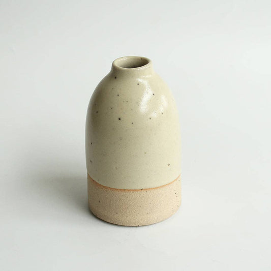 Light Yellow Medium Vase Stoneware