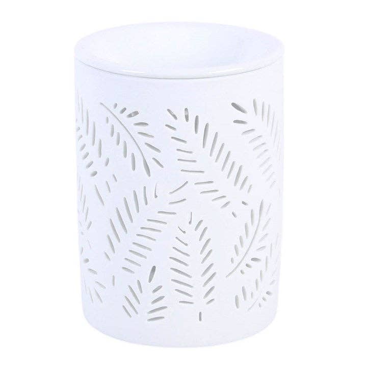White Leafy Fern Oil/Wax Burner