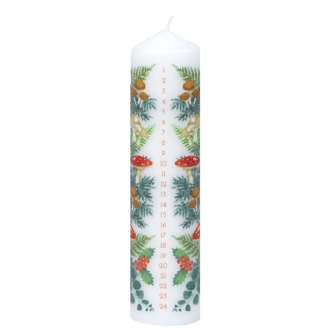 Forest Christmas Pillar Advent Candle | Christmas Candle |