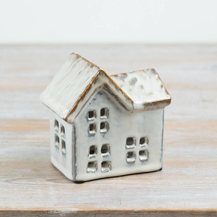 Ceramic Tea Light House | 11cm