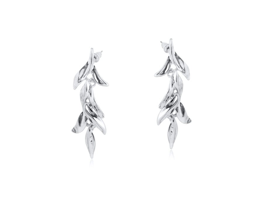 Flora Leaf Dangle Earrings