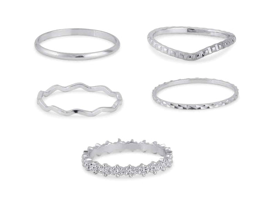 Altea Set of Delicate Rings | Silver