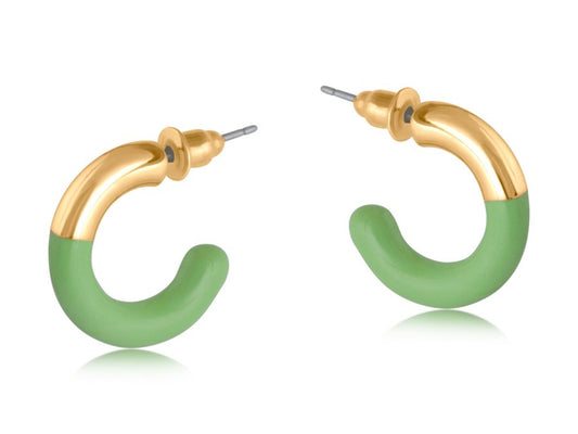 Salome Two Tone Enamelled Earrings