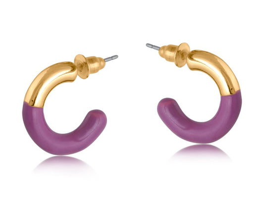 Salome Two Tone Enamelled Earrings