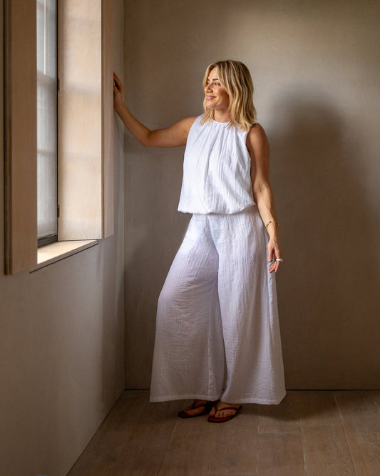 Chalk | Ruth Top | White