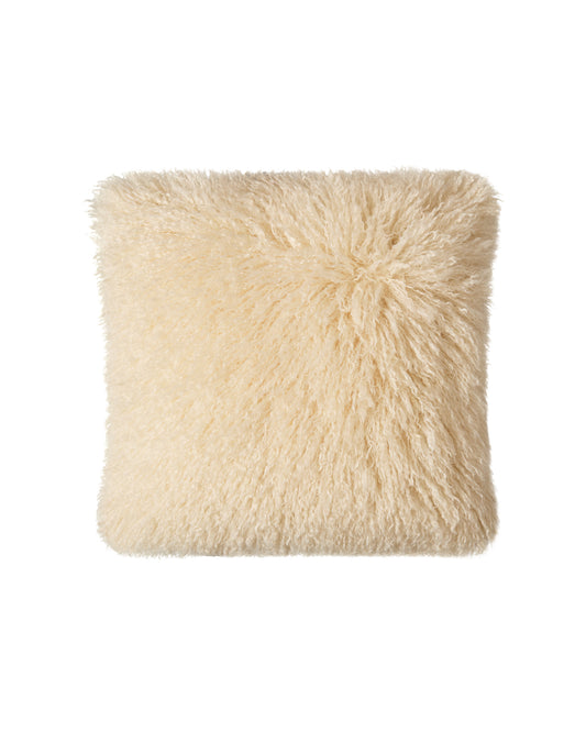 Jasper Square Cushion | Afghan | Cream