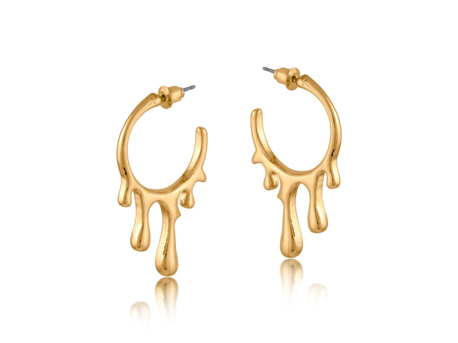 Amalis Paint Drop Hoop Earrings