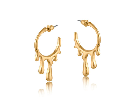 Amalis Paint Drop Hoop Earrings