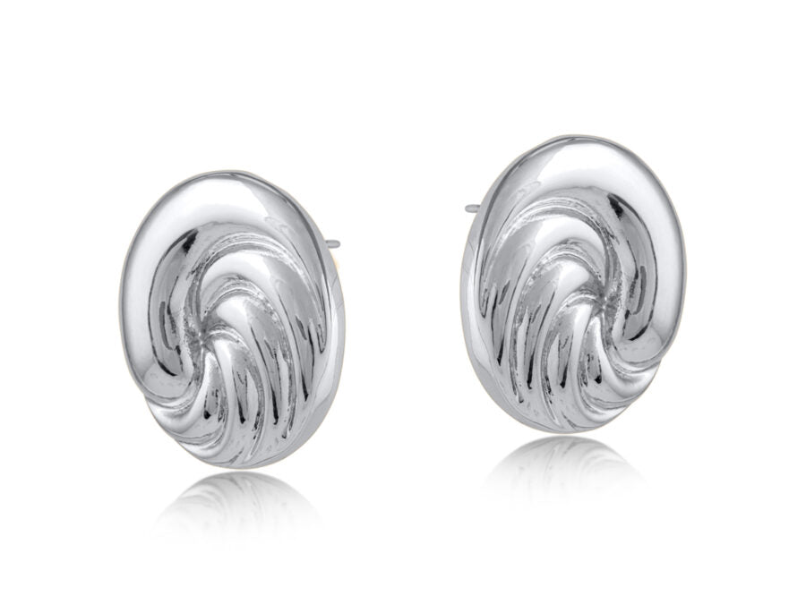 Katya Button Vertex Stud Earrings