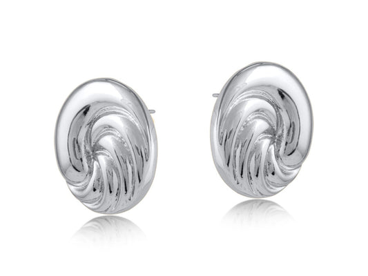 Katya Button Vertex Stud Earrings