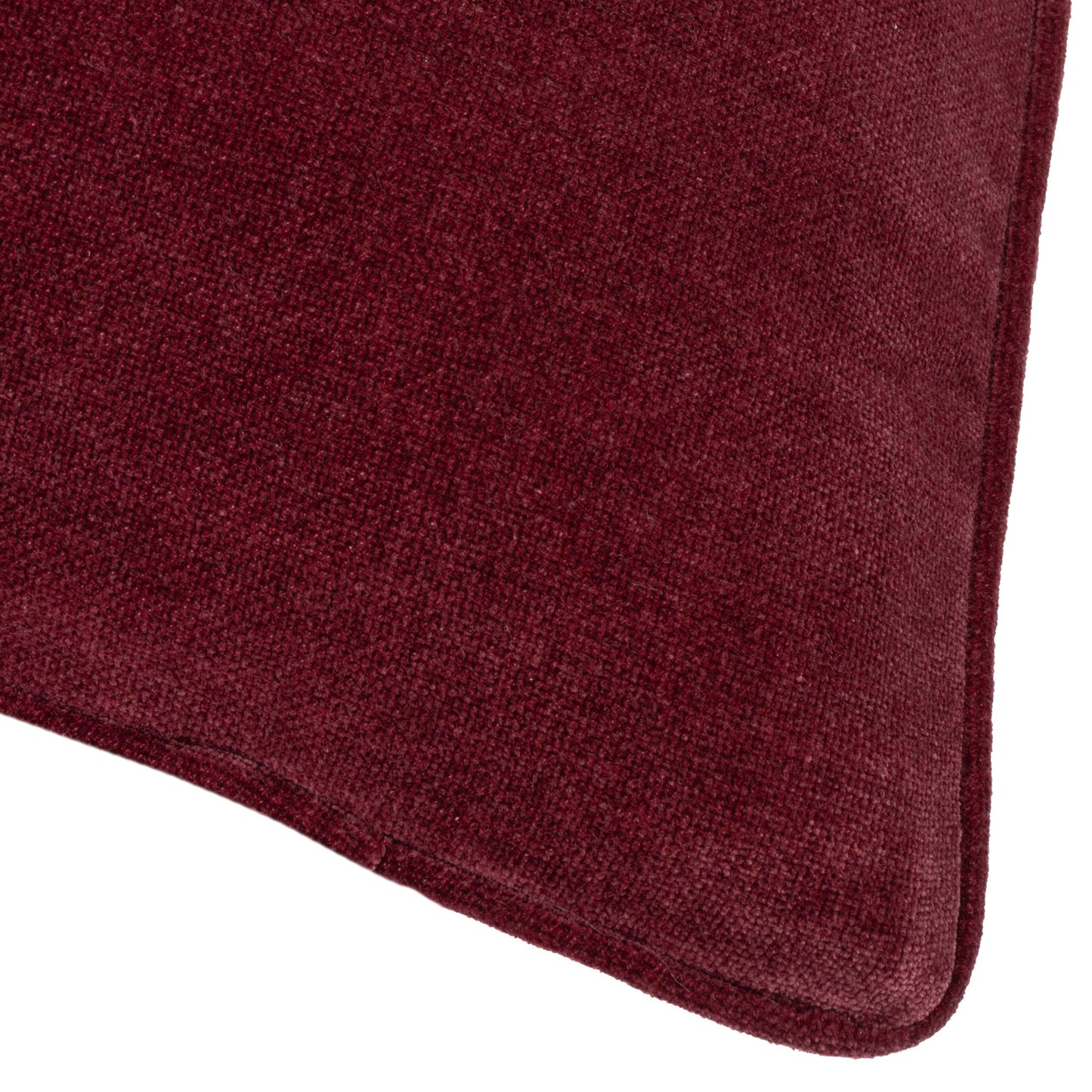 Heavy Chenille Piped Cushion | Beetroot