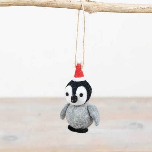 Christmas Felt Penguin Hanger