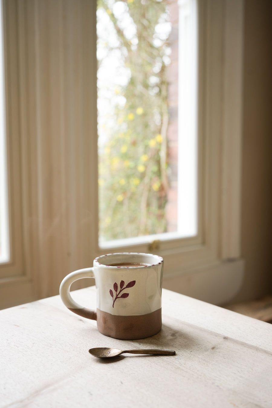 Hand Painted Botanic Mug - Brick