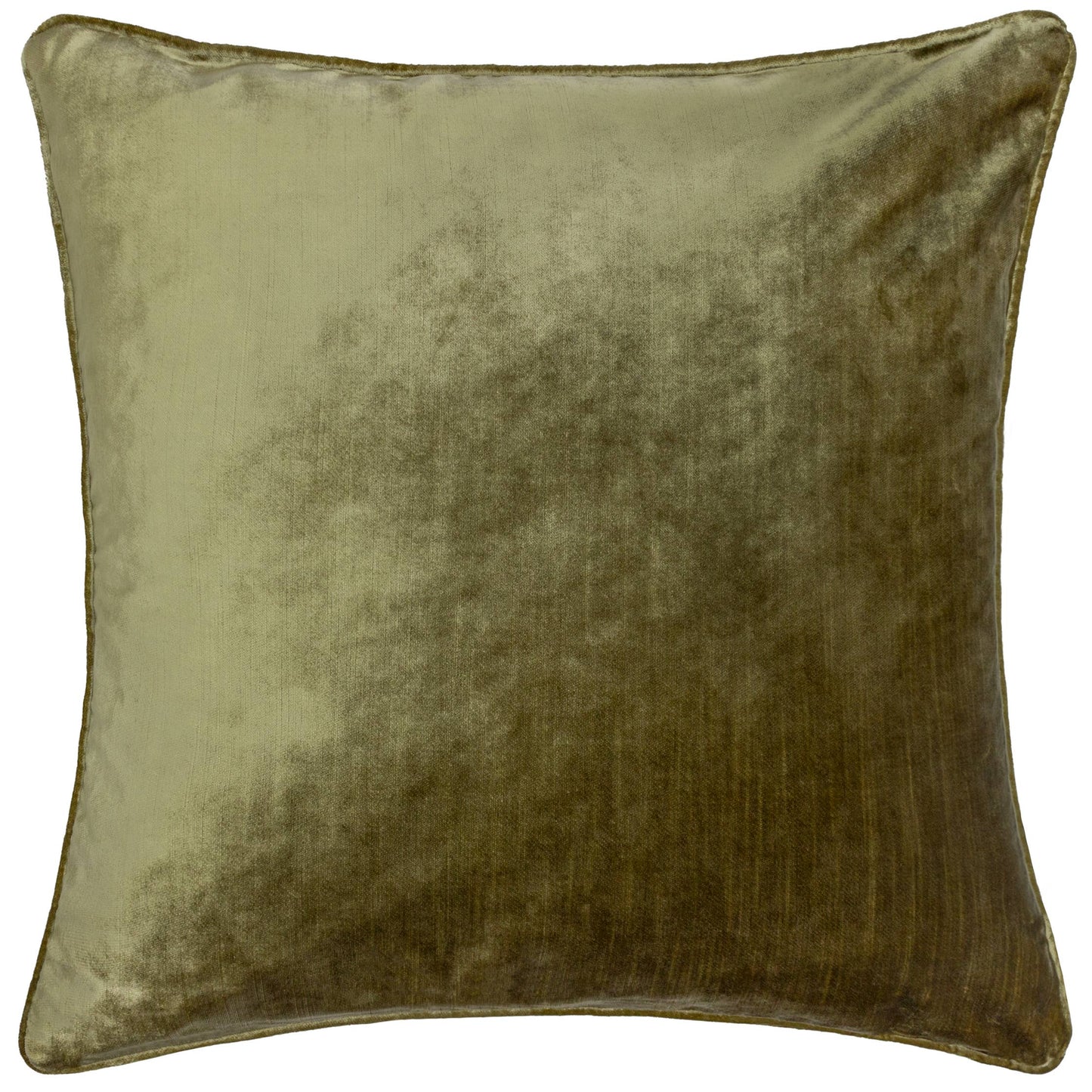Luxe Velvet Piped Cushion | Olive