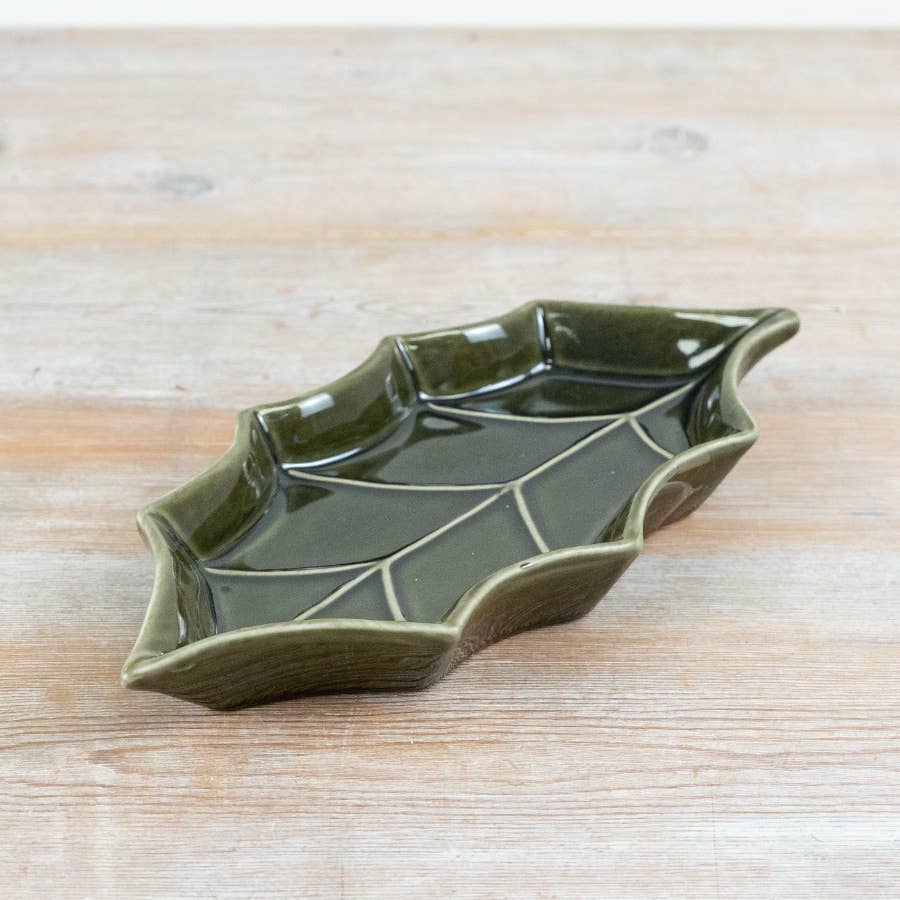 Holly Leaf Plate