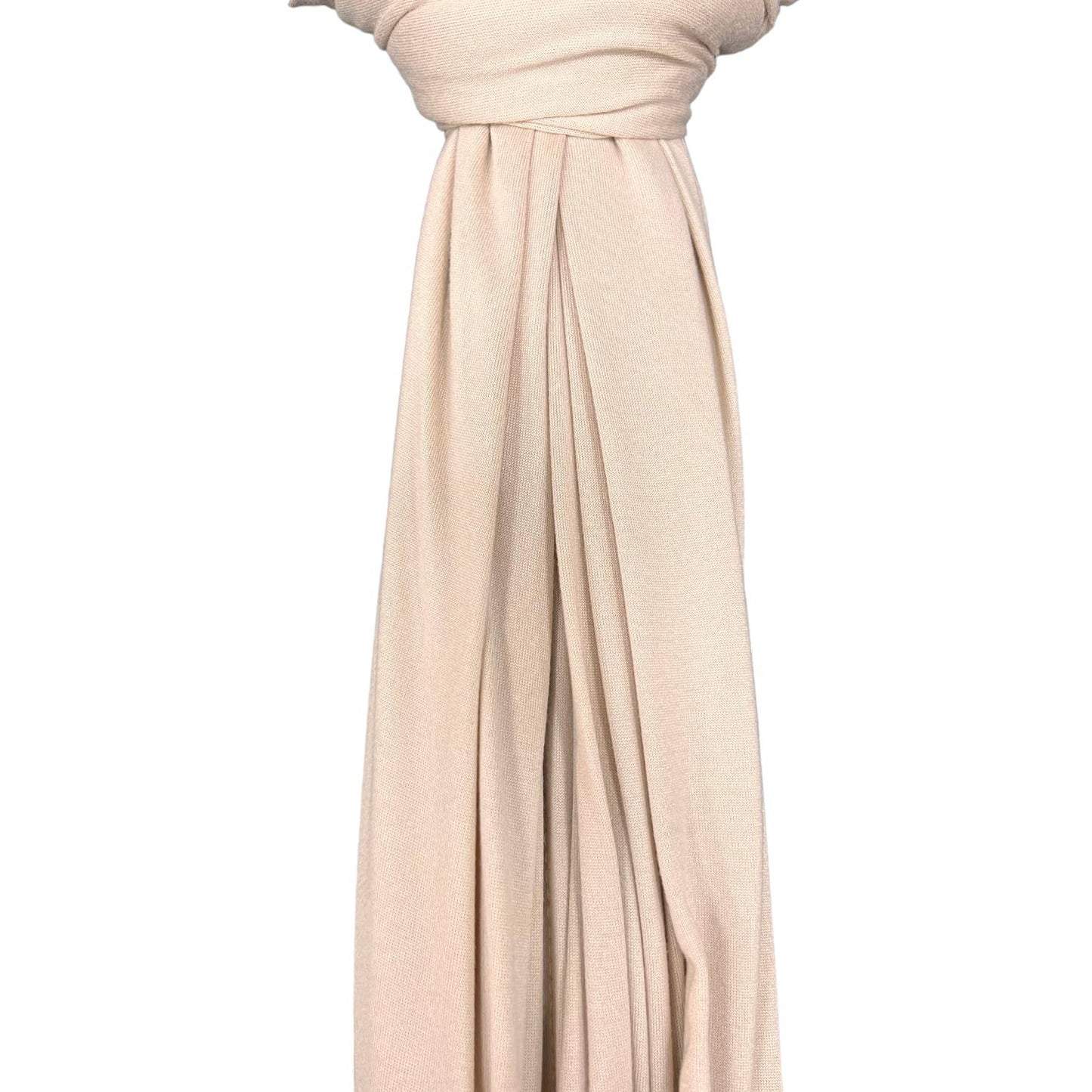 Recycled Viscose Premium Jersey Neat Edge Finished Plain Scarf