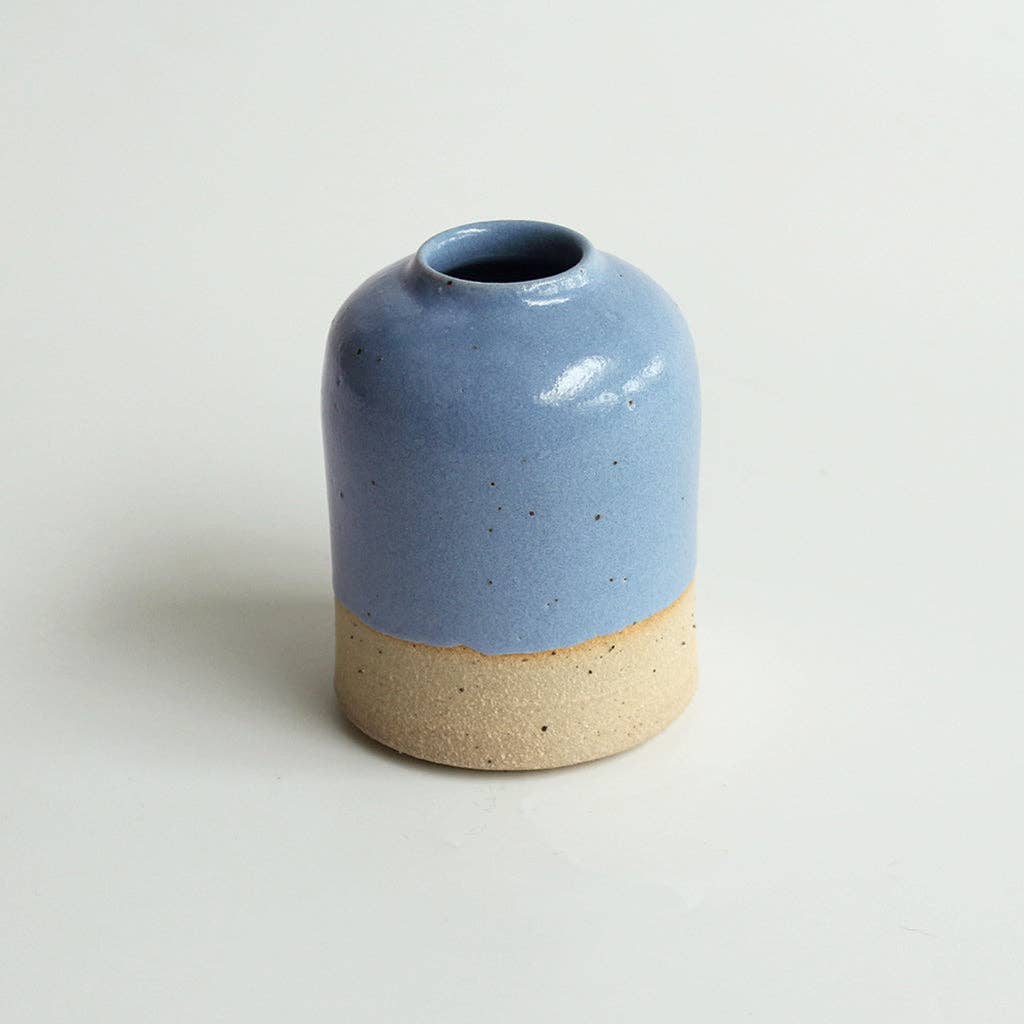 Cornflower Blue Small Bud Vase Stoneware