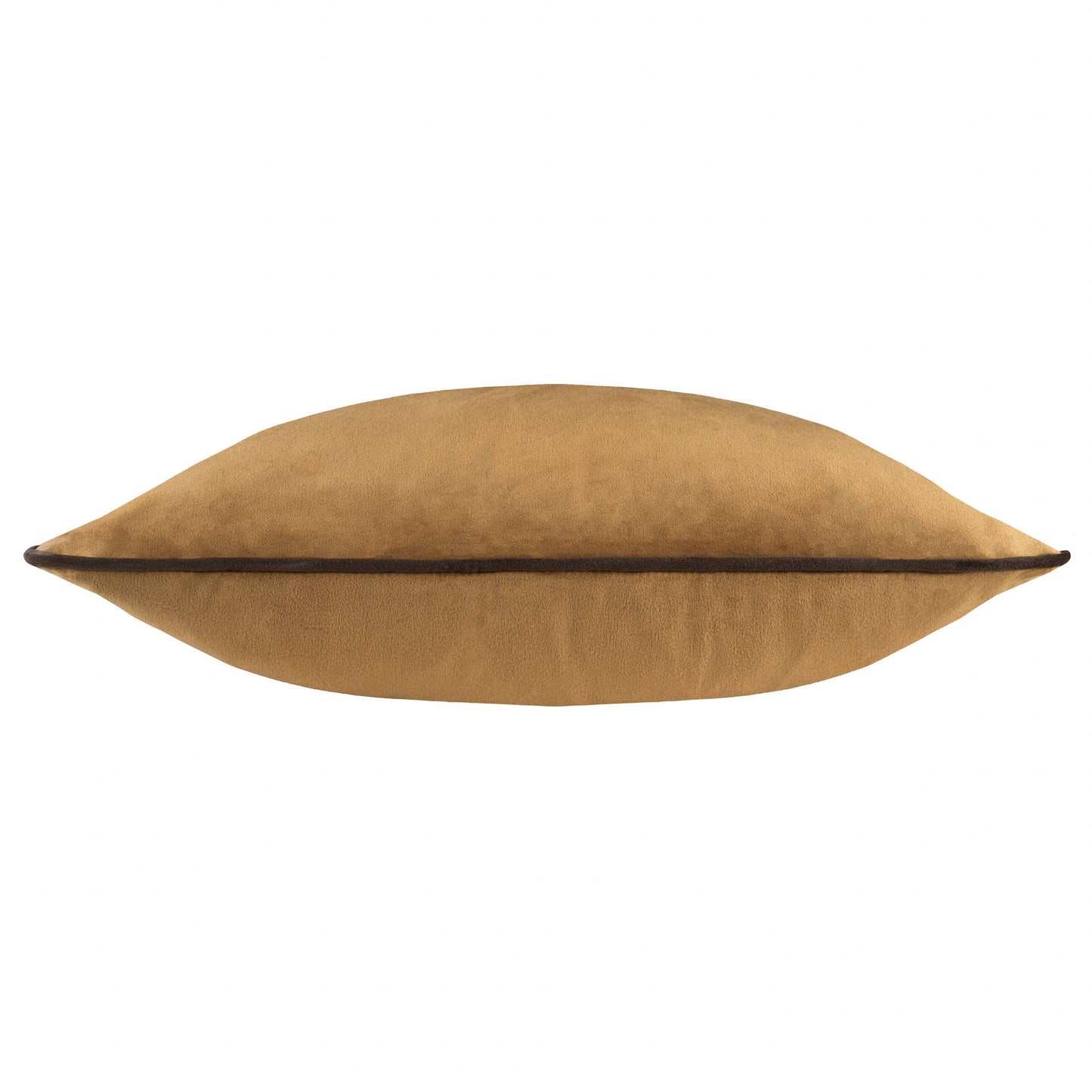Meridian Velvet Cushion | Caramel/Chocolate