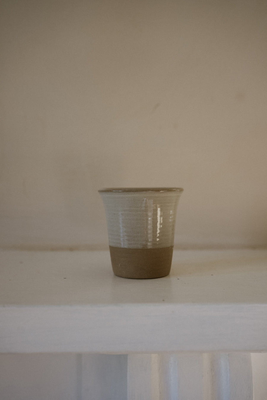 Stoneware cup set of 4 - Milk White