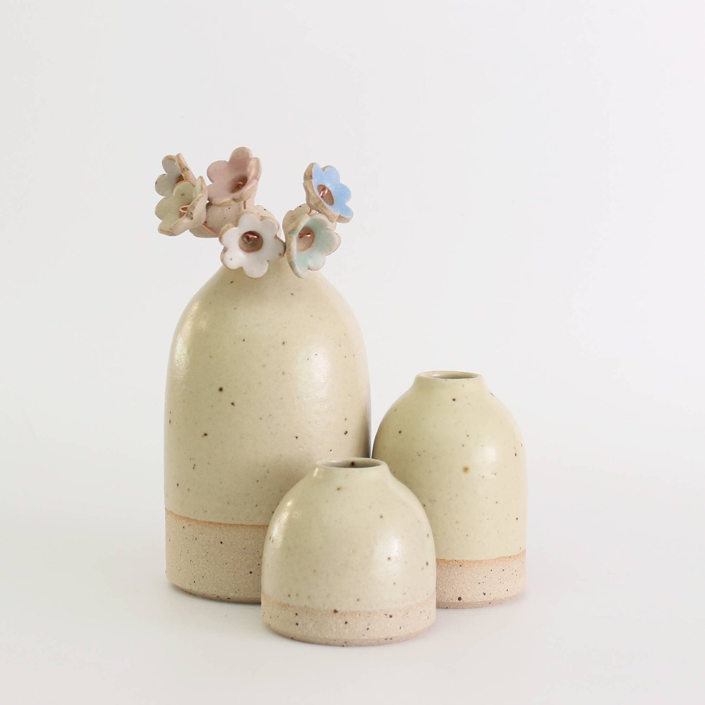 Light Yellow Medium Vase Stoneware