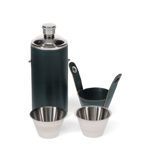 Hunter Hip Flask With 2 Cups 220Ml - Spirit of Adventure