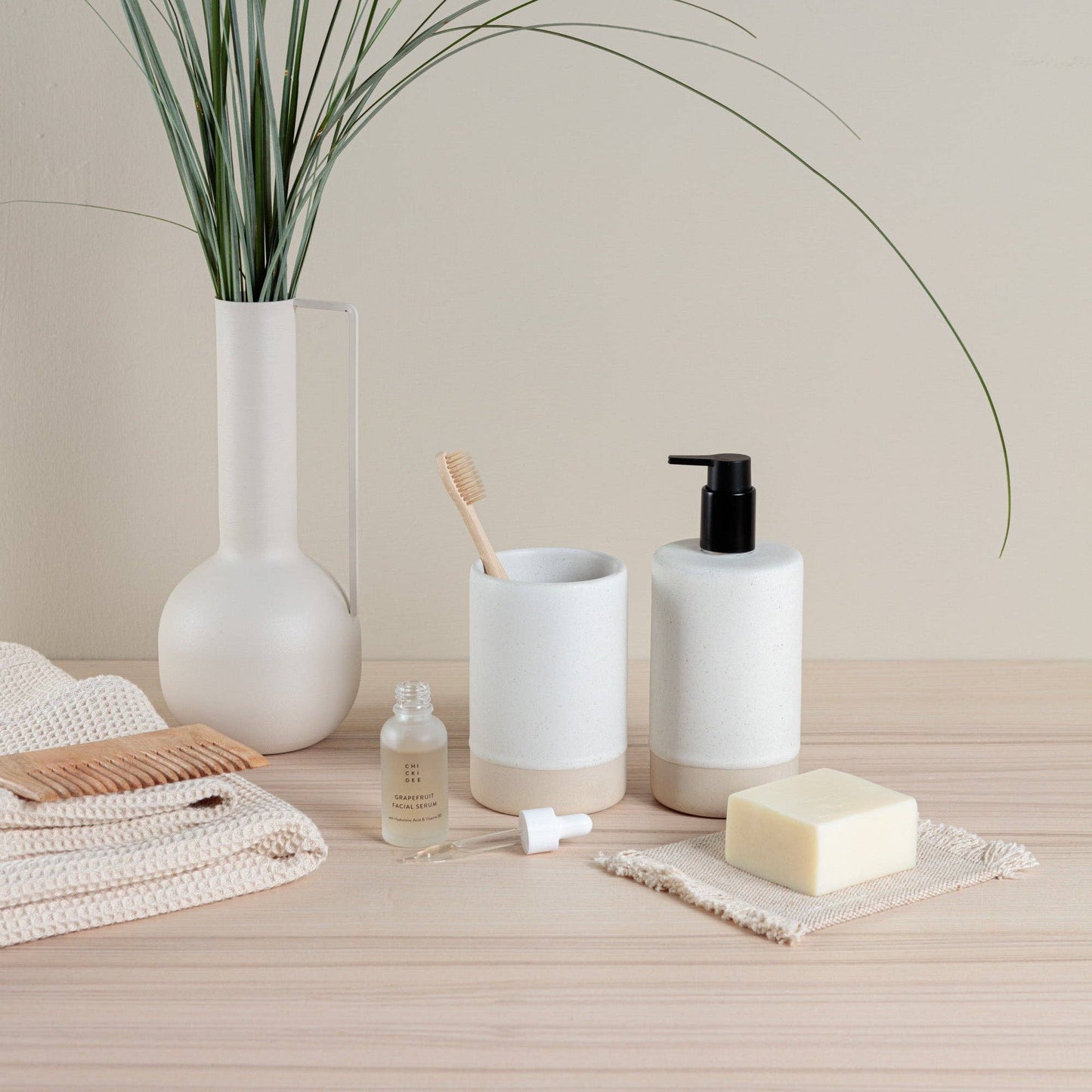 Organics Toothbrush Holder | Oatmeal