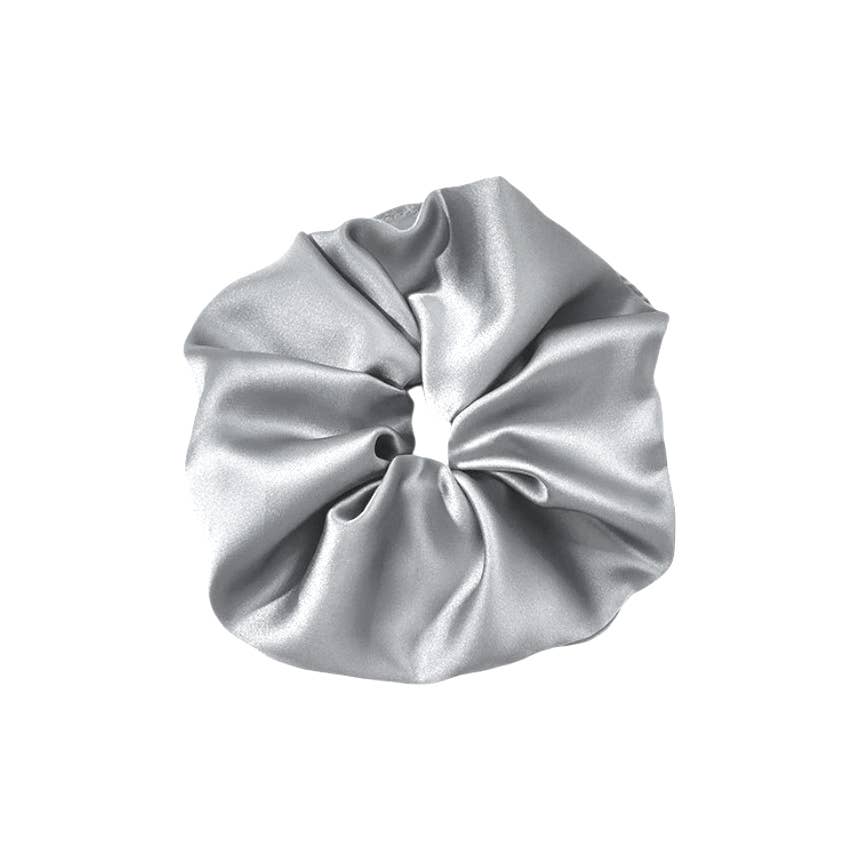 Extra Large Silky Scrunchie | Silver