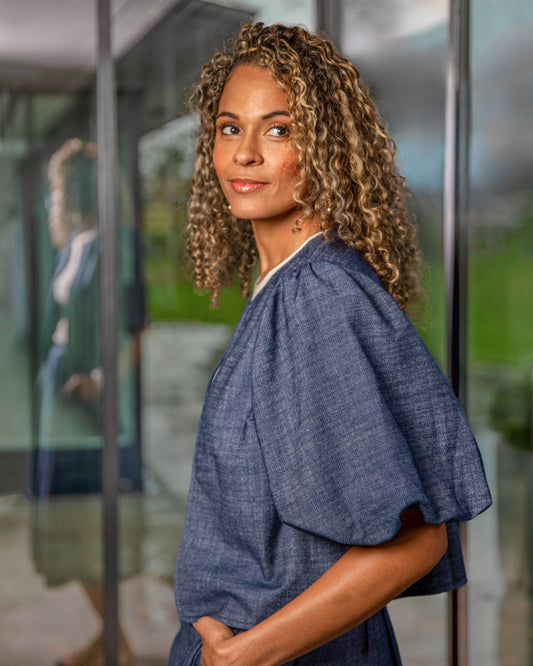 Chalk | Jessica Jacket | Dark Denim