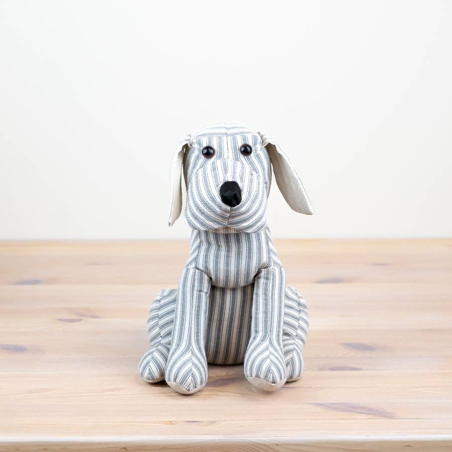 Striped Dog Door Stop, 26cm