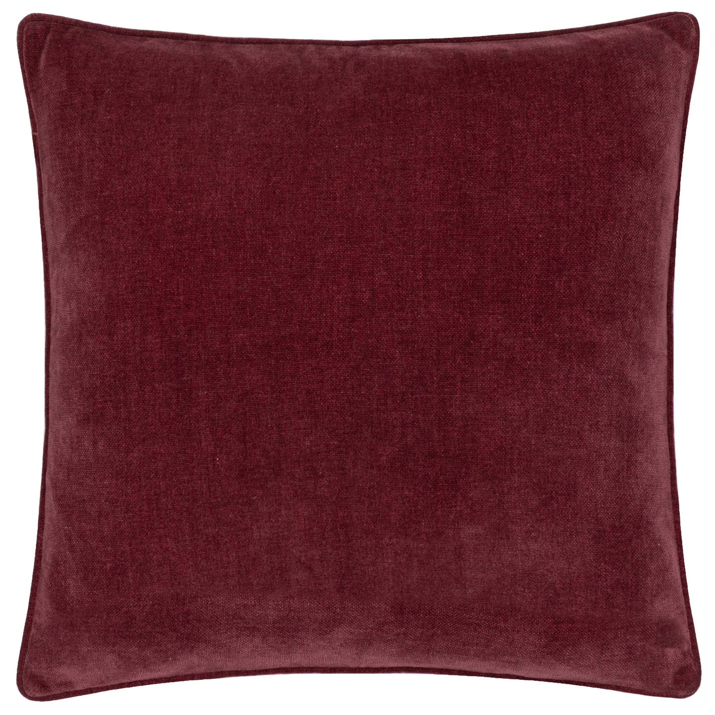 Heavy Chenille Piped Cushion | Beetroot