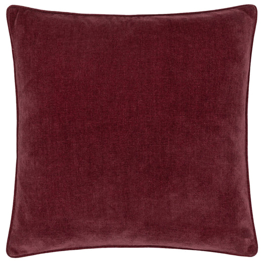 Heavy Chenille Piped Cushion | Beetroot