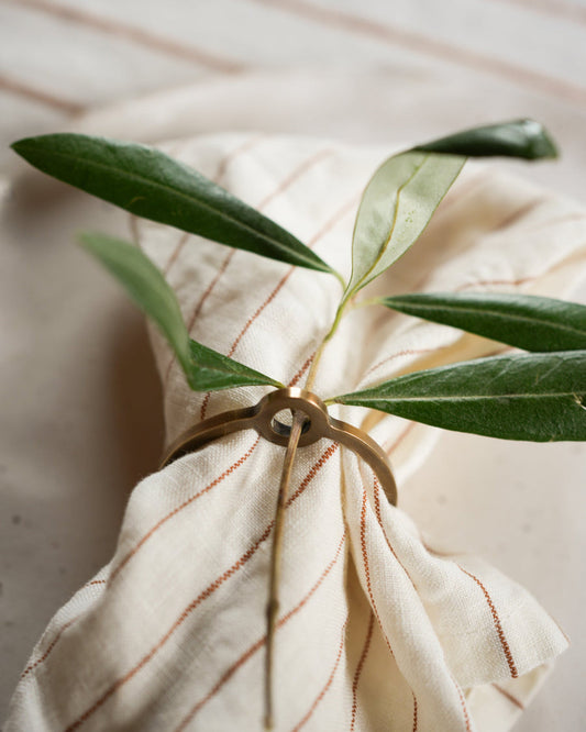 Brass O Napkin Rings - Set of 4