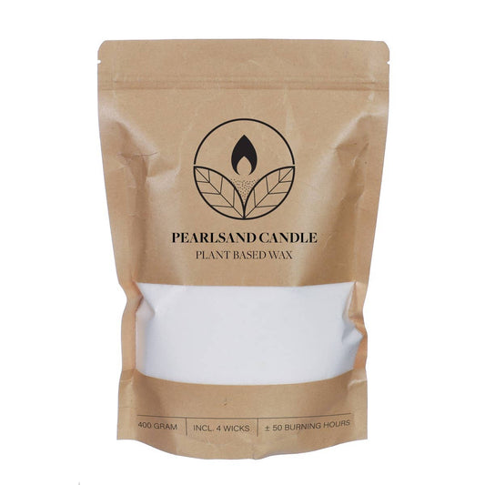 Pearlsand candle plant based wax 400gr white | unscented