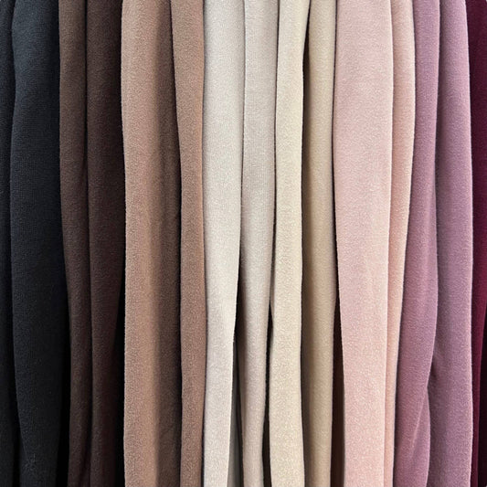 Recycled Viscose Premium Jersey Neat Edge Finished Plain Scarf