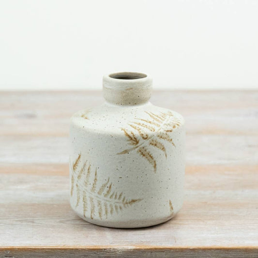 Gold Leaf Design Vase | 14cm