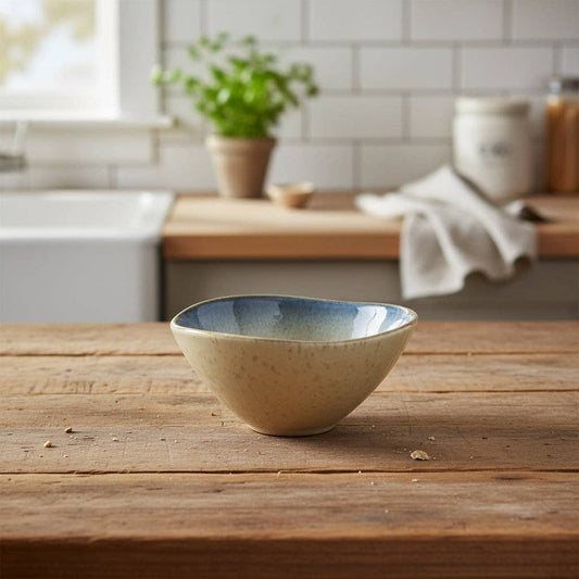 Mini Serving Bowl | Ivory/Blue