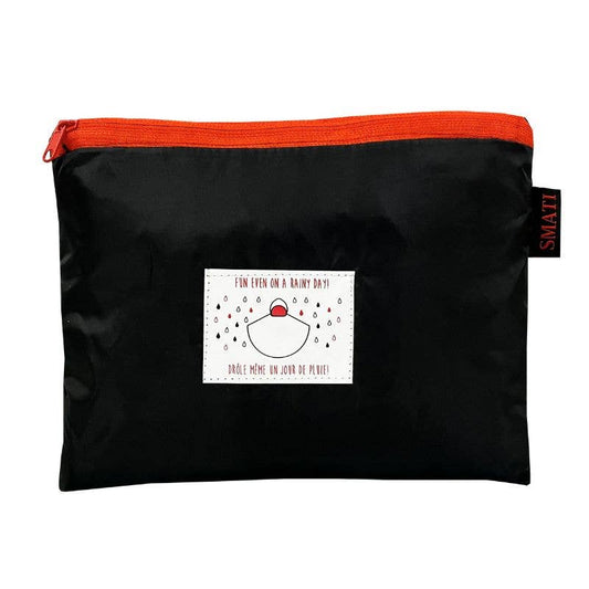 Unisex Black Rain Poncho