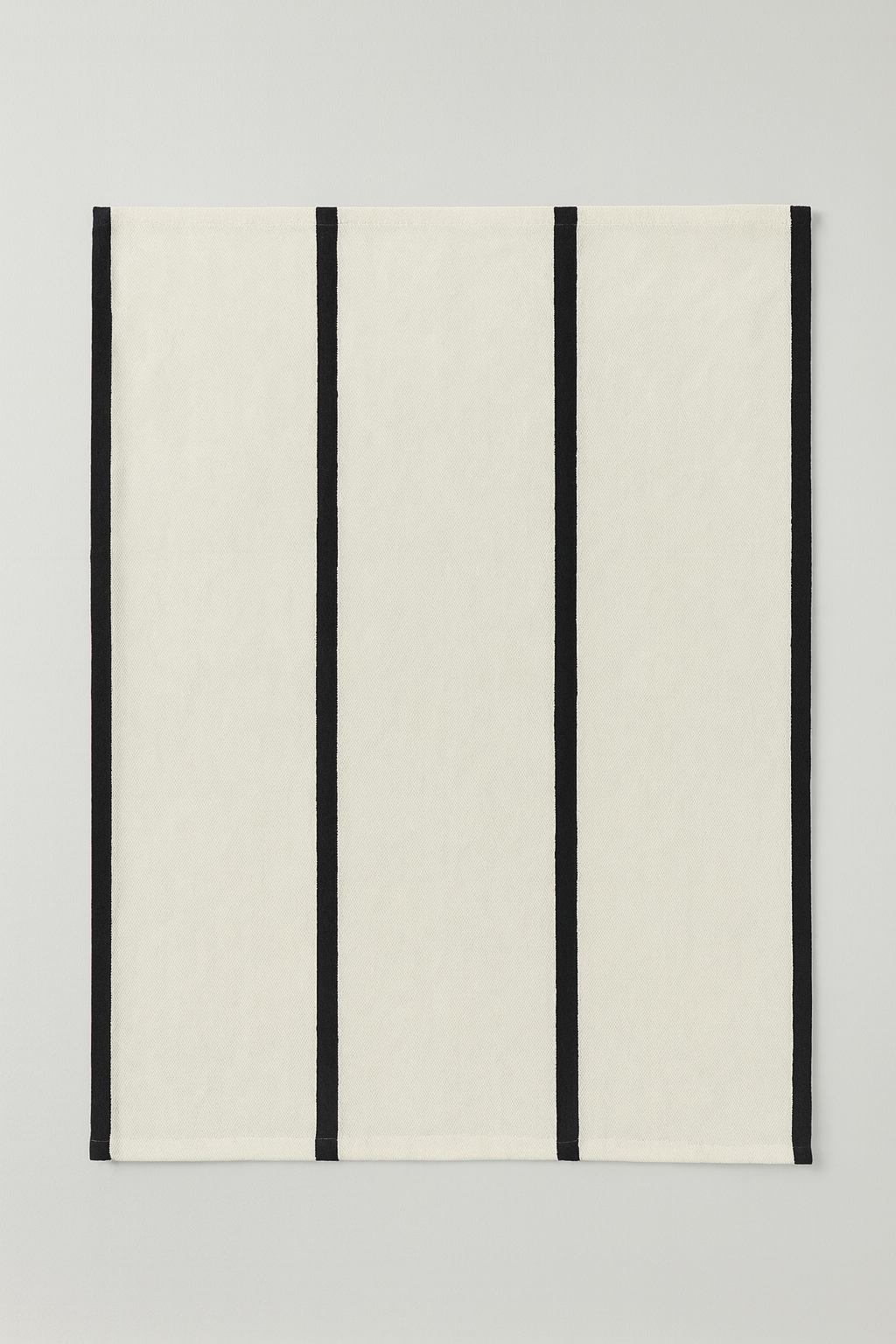Minimalist Black Stripe Cotton Tea Towel