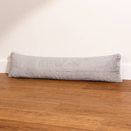 Faux Fur Draught Excluder | Grey